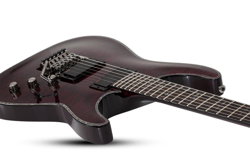 Schecter Hellraiser C-1 FR Left-Handed Electric Guitar - Black Cherry