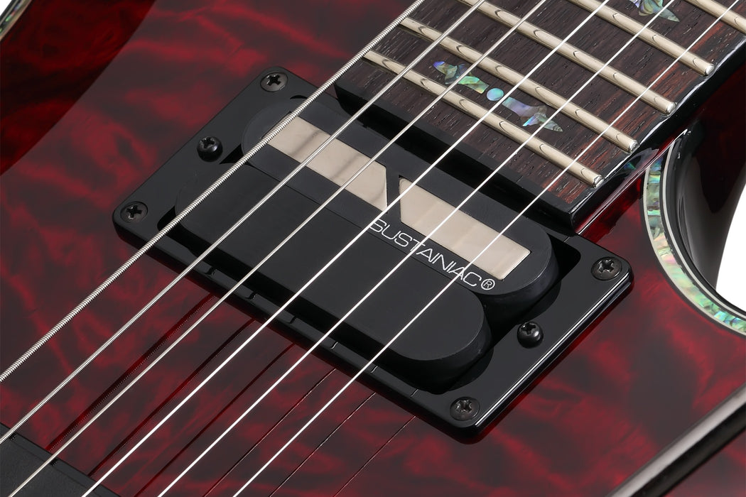 Schecter Hellraiser C-1 FR S Left-Handed Electric Guitar - Black Cherry