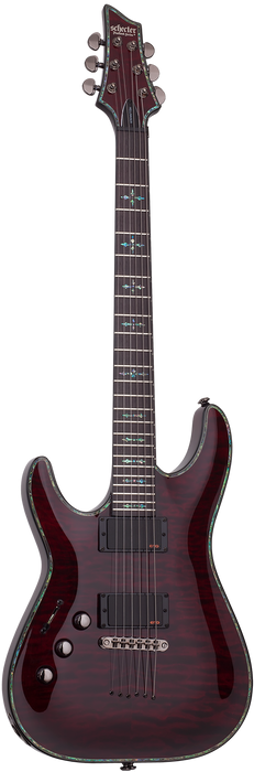 Schecter Hellraiser C-1 Left-Handed Electric Guitar - Black Cherry