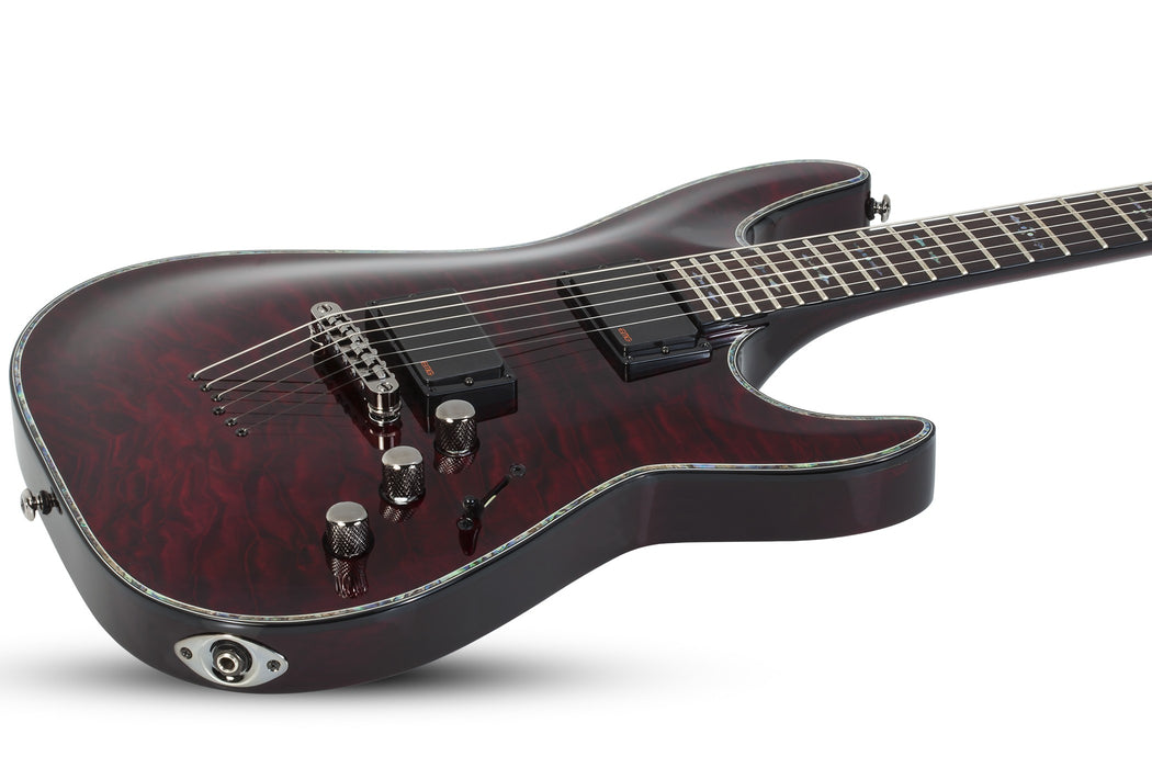 Schecter Hellraiser C-1 Left-Handed Electric Guitar - Black Cherry