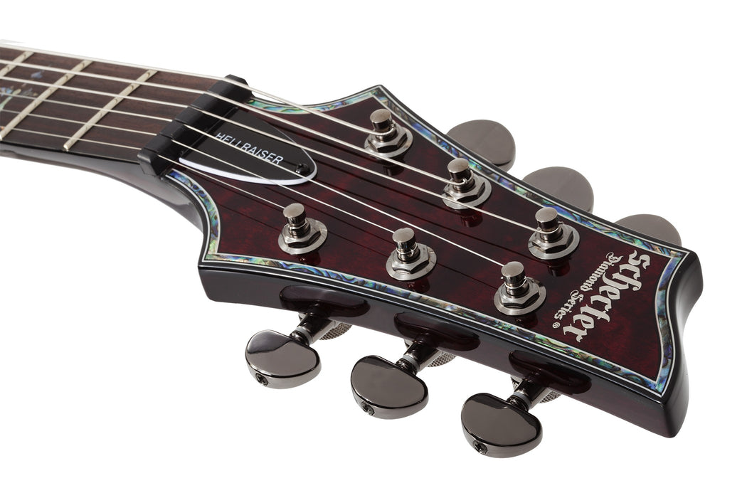 Schecter Hellraiser C-1 Left-Handed Electric Guitar - Black Cherry