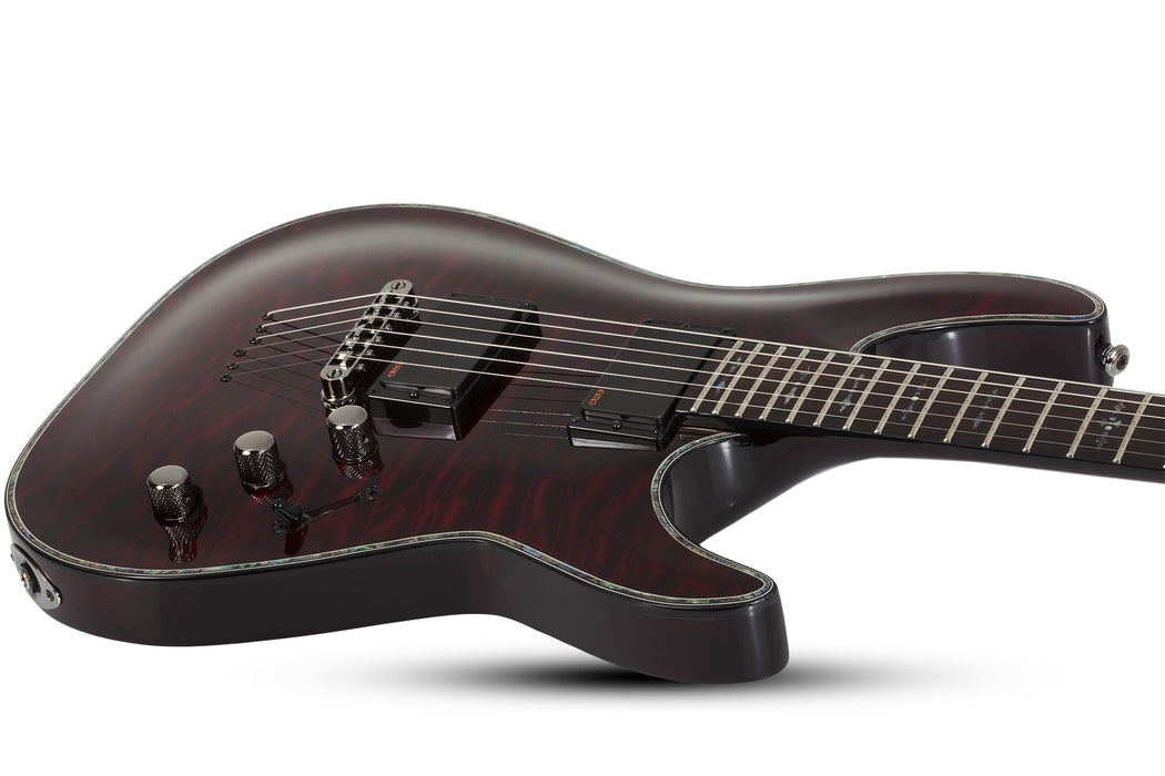 Schecter Hellraiser C-1 Left-Handed Electric Guitar - Black Cherry
