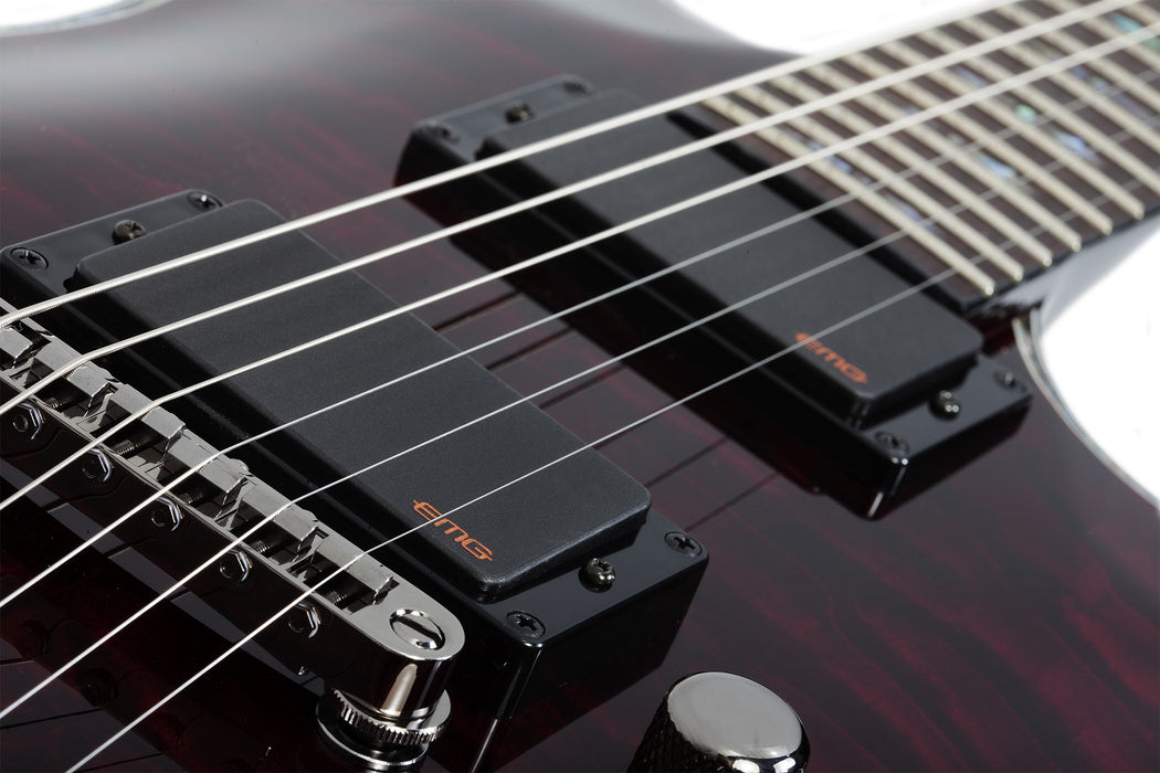 Schecter Hellraiser C-1 Left-Handed Electric Guitar - Black Cherry