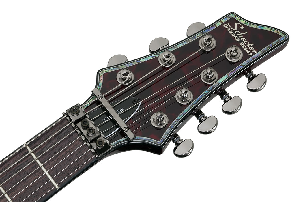 Schecter Hellraiser C-7 FR S Left-Handed Electric Guitar - Black Cherry