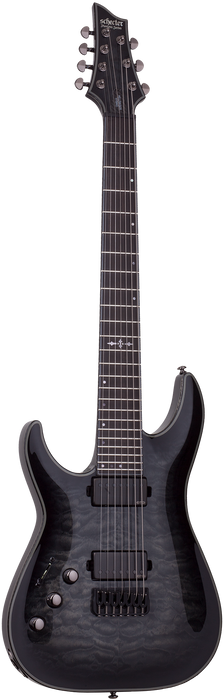 Schecter Hellraiser Hybrid C-7 Left-Handed Electric Guitar - Trans Black Burst