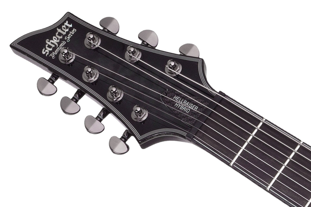 Schecter Hellraiser Hybrid C-7 Left-Handed Electric Guitar - Trans Black Burst