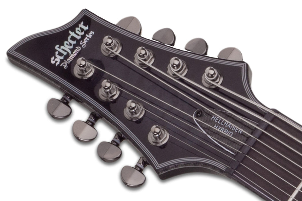Schecter Hellraiser Hybrid C-8 Left-Handed Electric Guitar - Trans Black Burst