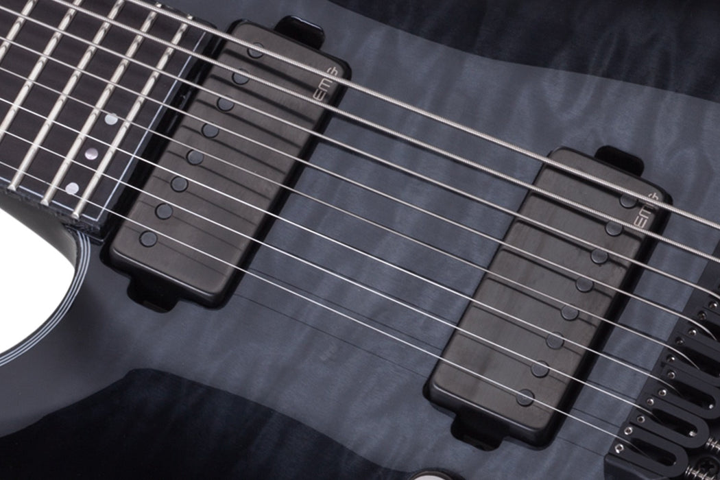 Schecter Hellraiser Hybrid C-8 Left-Handed Electric Guitar - Trans Black Burst