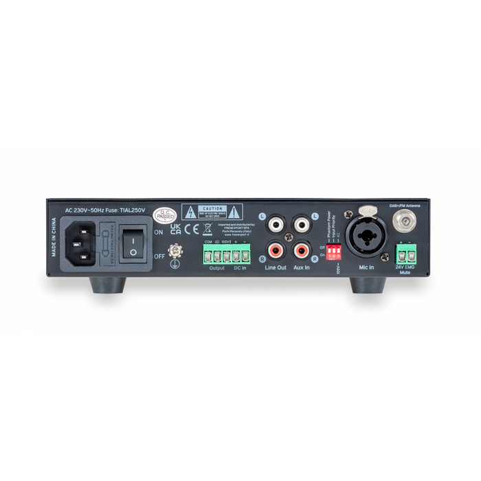 Helvia HPMA-60 PLAY Single-Zone 60W Class-D Compact Mixer Amplifiers with DAB+, FM, USB, BT Player