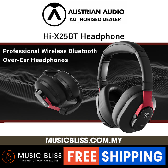 Austrian Audio Hi-X25BT Closed-back Over-ear Bluetooth Headphones - Music Bliss Malaysia
