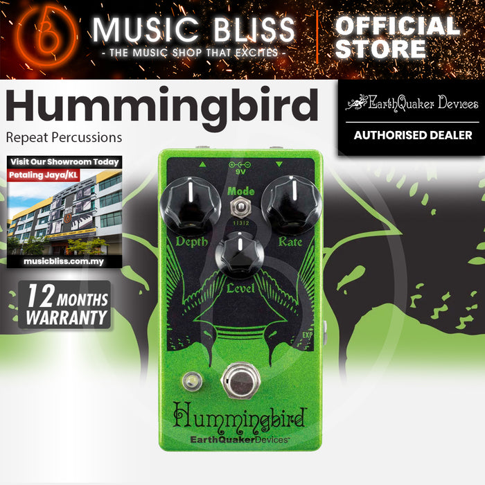 EarthQuaker Devices Hummingbird V4 Repeat Percussions Tremolo Pedal