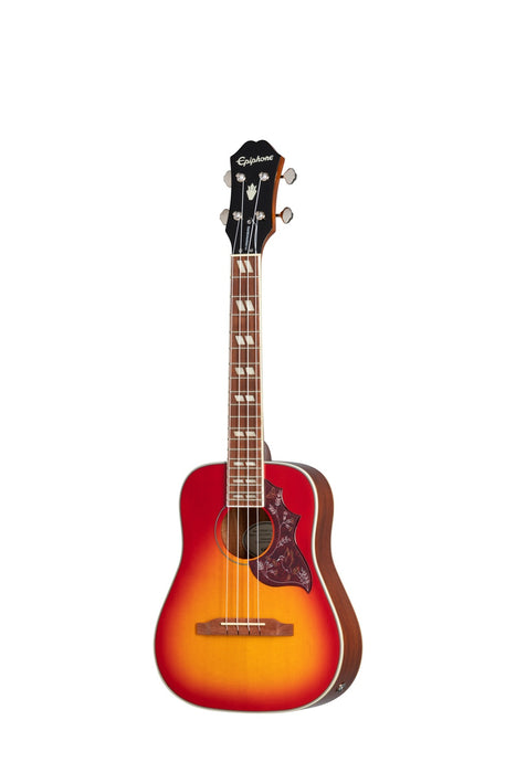 Epiphone Hummingbird Studio Tenor Ukulele, Gig Bag Included - Faded Cherry