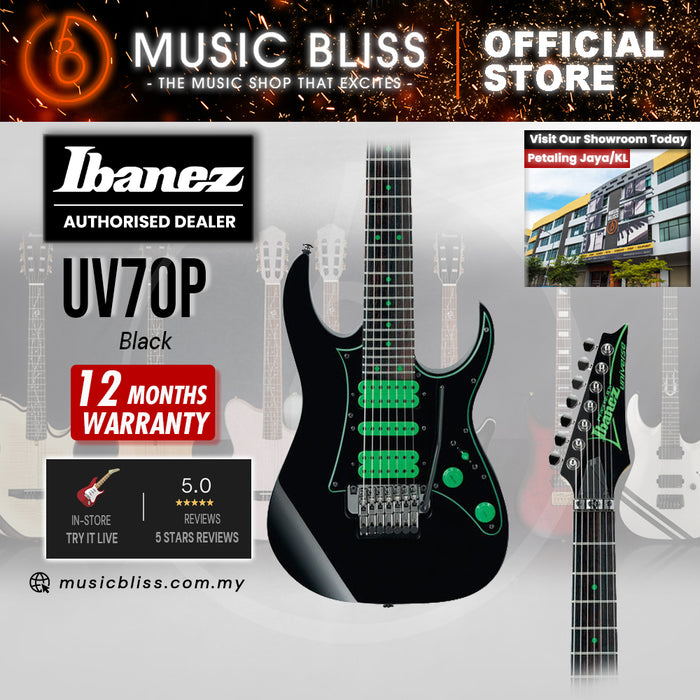 Ibanez Steve Vai Signature Premium UV70P Electric Guitar - Black