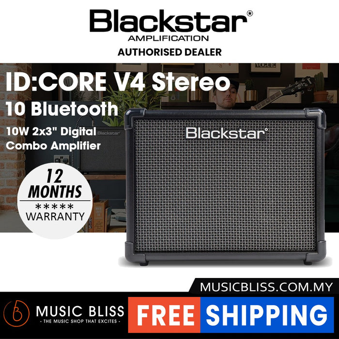 Blackstar ID:Core V4 BT Bluetooth Stereo 10 10W 2x3" Digital Combo Amplifier