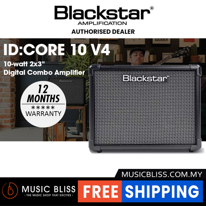 Blackstar ID:Core V4 Stereo 10 10-watt 2x3" Digital Combo Amplifier - Music Bliss Malaysia