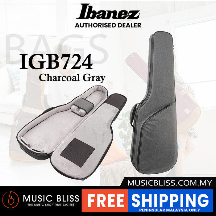 Ibanez IGB724 Powerpad Ultra Electric Guitar Gig Bag - Charcoal Gray