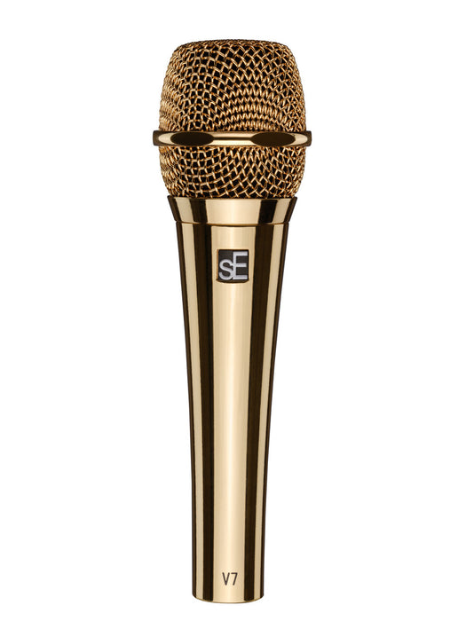 sE Electronics V7 Gold Dynamic Supercardioid Handheld Vocal Microphone - Gold