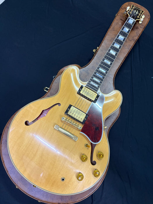 [SN A940261] CERTIFIED USED GIBSON 1959 ES-355 REISSUE STOP BAR VOS SEMI-HOLLOWBODY ELECTRIC GUITAR - VINTAGE NATURAL [2024]