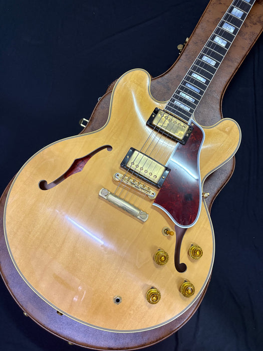 [SN A940261] CERTIFIED USED GIBSON 1959 ES-355 REISSUE STOP BAR VOS SEMI-HOLLOWBODY ELECTRIC GUITAR - VINTAGE NATURAL [2024]