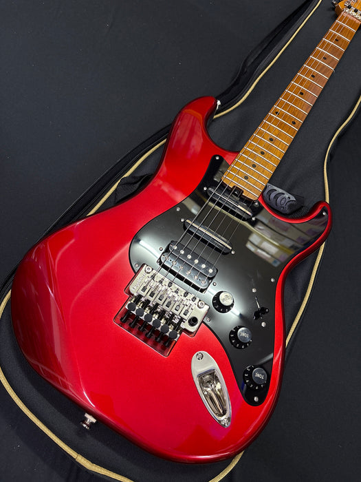 [SN 25041520423] CERTIFIED USED Kramer Pacer Deluxe Electric Guitar with Premium Bag - Ruby Red Metallic