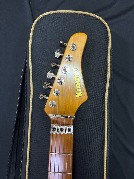 [SN 25041520423] CERTIFIED USED Kramer Pacer Deluxe Electric Guitar with Premium Bag - Ruby Red Metallic