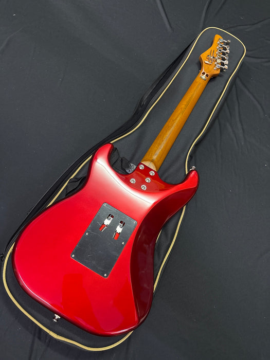 [SN 25041520423] CERTIFIED USED Kramer Pacer Deluxe Electric Guitar with Premium Bag - Ruby Red Metallic