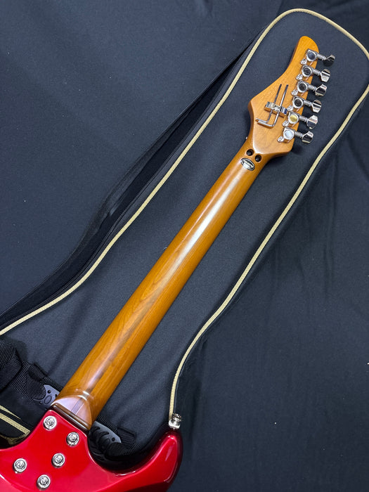 [SN 25041520423] CERTIFIED USED Kramer Pacer Deluxe Electric Guitar with Premium Bag - Ruby Red Metallic