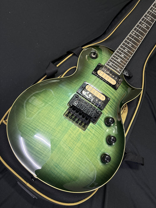 [SN 24041520319] CERTIFIED USED Kramer Assault Figured Electric Guitar with Premium Bag - Caribbean Blue Perimeter