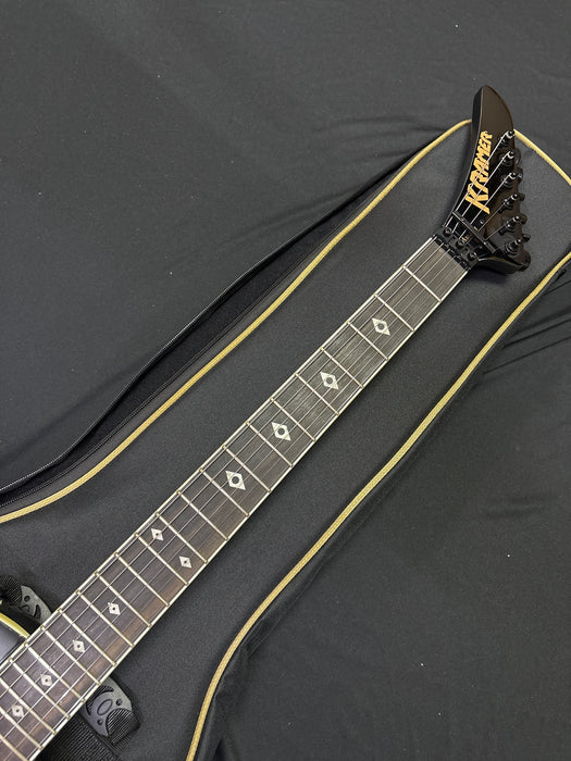 [SN 24041520319] CERTIFIED USED Kramer Assault Figured Electric Guitar with Premium Bag - Caribbean Blue Perimeter