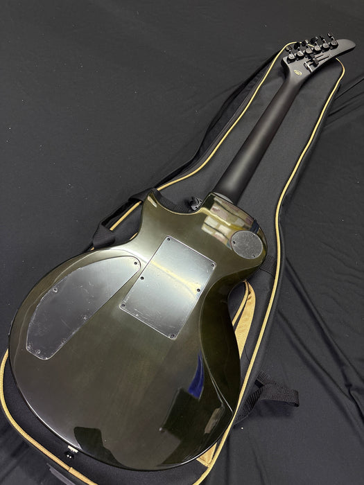 [SN 24041520319] CERTIFIED USED Kramer Assault Figured Electric Guitar with Premium Bag - Caribbean Blue Perimeter