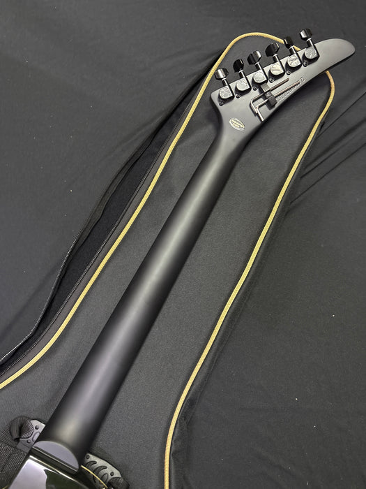 [SN 24041520319] CERTIFIED USED Kramer Assault Figured Electric Guitar with Premium Bag - Caribbean Blue Perimeter
