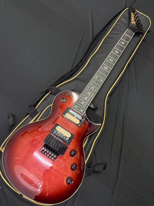 [SN 24011525993] CERTIFIED USED Kramer Assault Figured Electric Guitar with Premium Bag - Magenta Perimeter