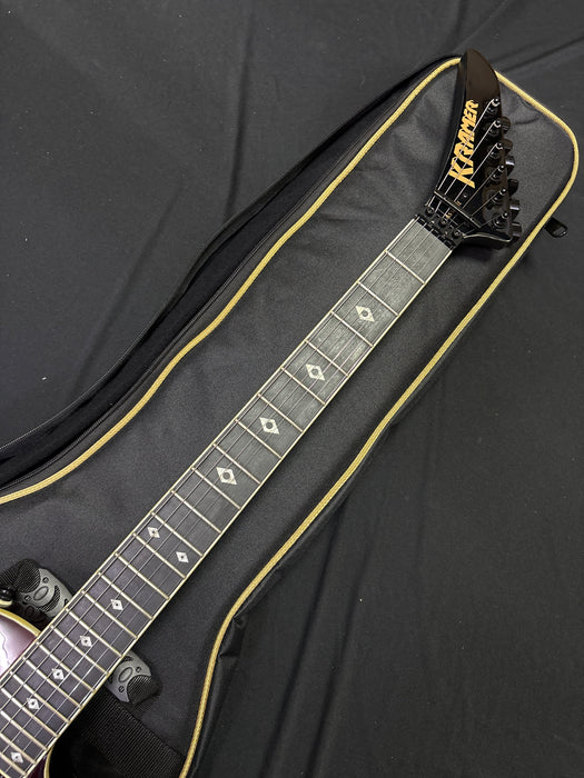 [SN 24011525993] CERTIFIED USED Kramer Assault Figured Electric Guitar with Premium Bag - Magenta Perimeter