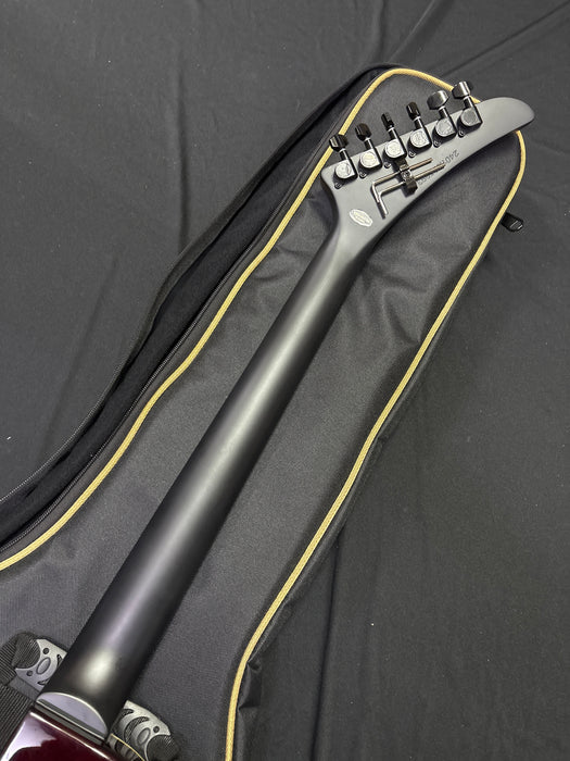 [SN 24011525993] CERTIFIED USED Kramer Assault Figured Electric Guitar with Premium Bag - Magenta Perimeter
