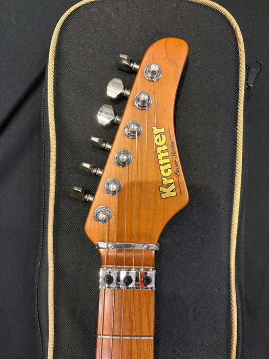 [SN 25041520422] CERTIFIED USED Kramer Pacer Deluxe Electric Guitar with Premium Bag - Classic White