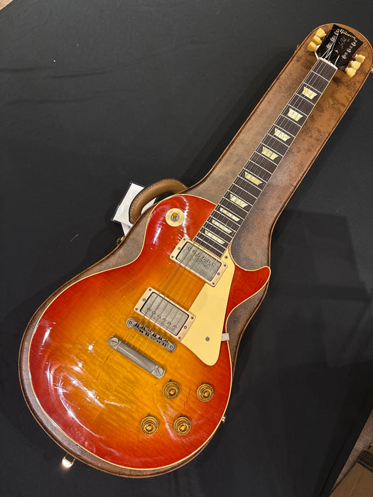 [SN 952886] CERTIFIED USED GIBSON 1959 LES PAUL STANDARD REISSUE ULTRA LIGHT AGED ELECTRIC GUITAR - SUNRISE TEABURST [2025]