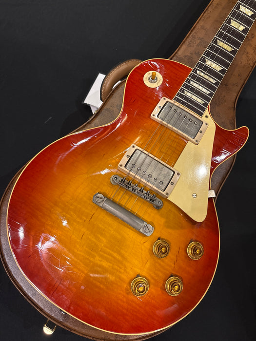 [SN 952886] CERTIFIED USED GIBSON 1959 LES PAUL STANDARD REISSUE ULTRA LIGHT AGED ELECTRIC GUITAR - SUNRISE TEABURST [2025]
