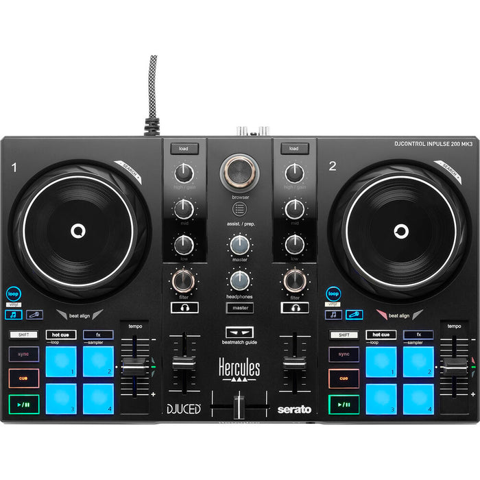 Hercules DJ DJControl Inpulse 200 mk3 2-channel DJ Controller