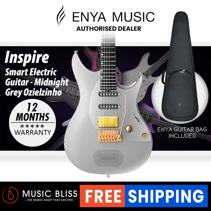 Enya Inspire Smart Electric Guitar - Midnight Grey Ozielzinho