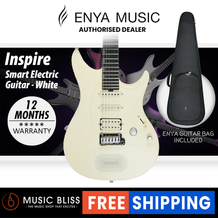 Enya Inspire Smart Electric Guitar - White
