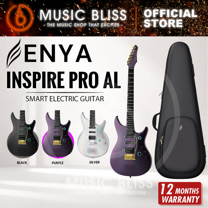 Enya Inspire Pro AL Smart Electric Guitar - Galactic Purple