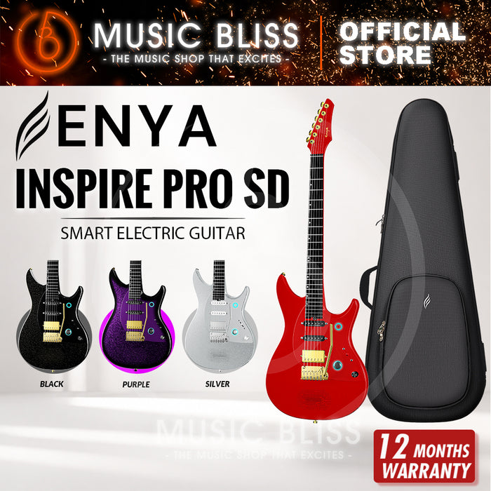 Enya Inspire Pro SD Smart Electric Guitar - Crimson Red