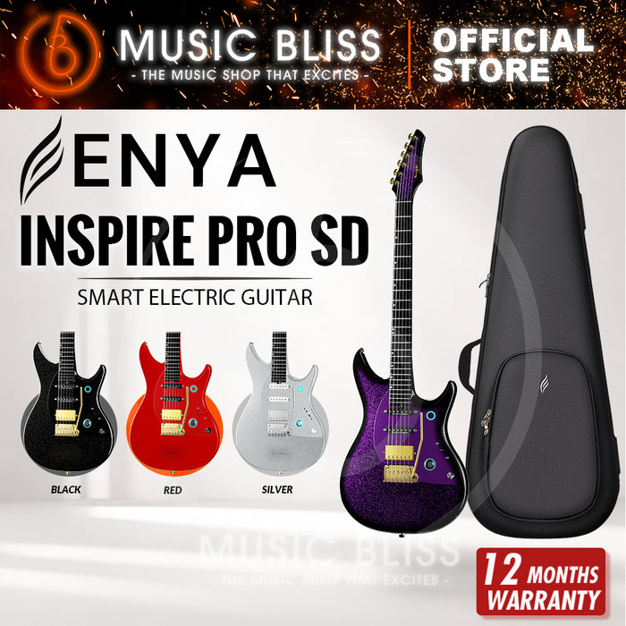 Enya Inspire Pro SD Smart Electric Guitar - Galactic Purple