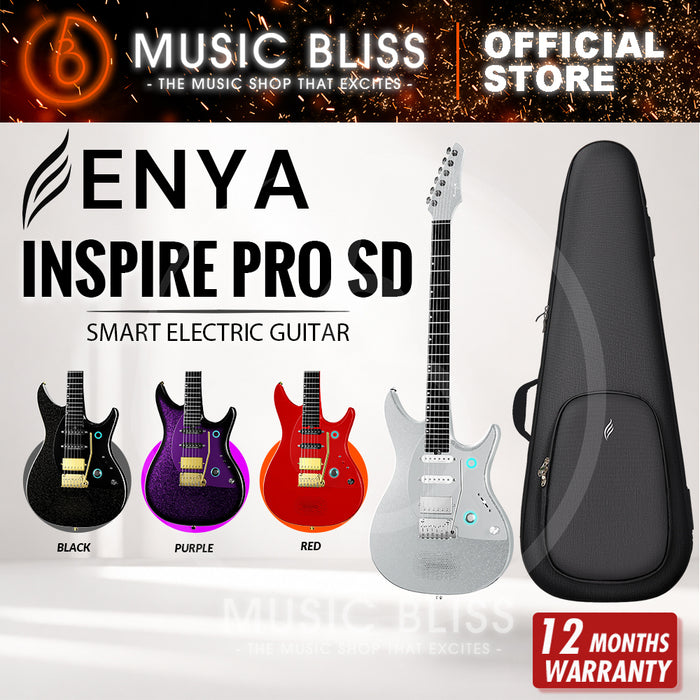 Enya Inspire Pro SD Smart Electric Guitar - Phantom Silver