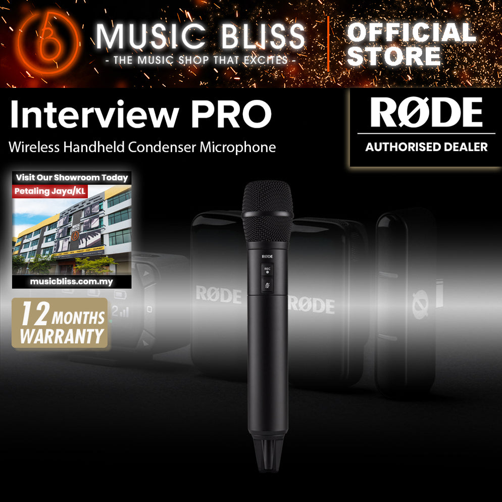 Rode Interview Pro Wireless Handheld Condenser Microphone | Music Bliss ...