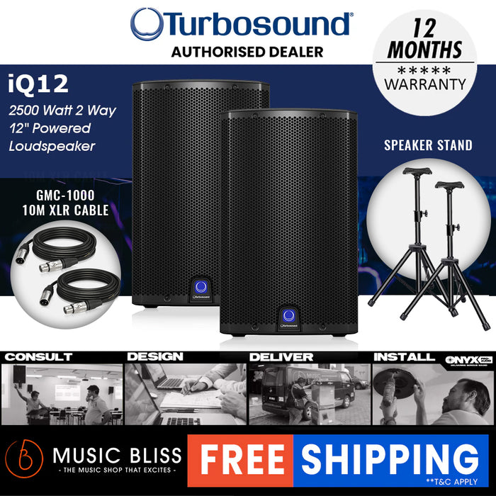 Turbosound iQ12 2500W 12" Powered Speaker
