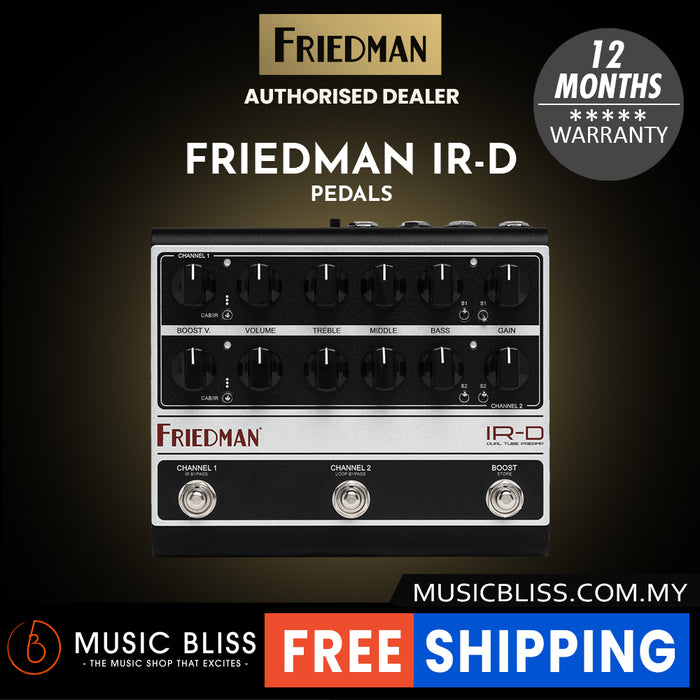 Friedman IR-D Dual Tube Preamp and DI Pedal