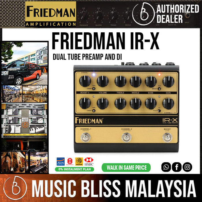 Friedman IR-X Dual Tube Preamp and DI - Music Bliss Malaysia