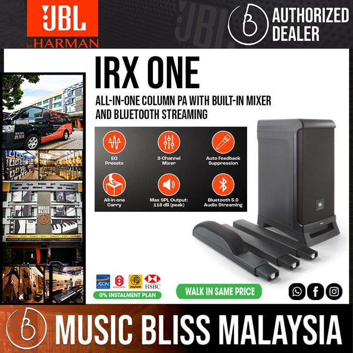 JBL IRX One Powered Column PA Speaker with Bluetooth - Music Bliss Malaysia