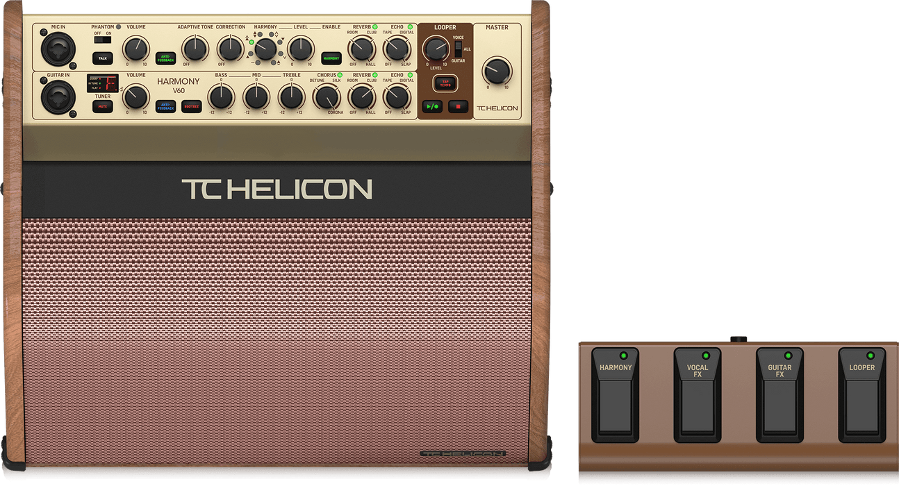 TC-Helicon Harmony V60 60-watt 2-channel Acoustic Amplifier - Music Bliss Malaysia